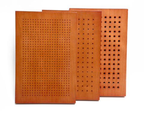 Wooden Perforated Acoustic Panel Wood Perforated MDF Wall Panel – HUI